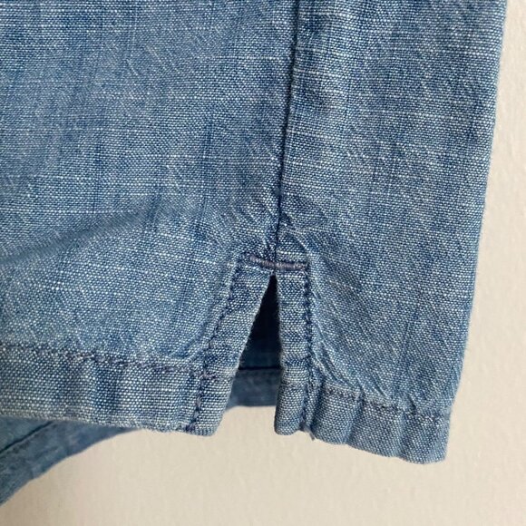 Madewell Women's Chambray Pull-On Shorts. Style L0048. Blue. Size Small - Picture 5 of 12